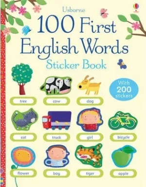 100 First English Words Sticker Book