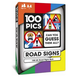 100 Pics Road Signs UK Card Quiz Game
