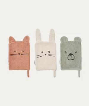 3 Pack Sylvester Washcloth - Multi