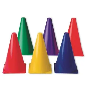 9" Rainbow Cones (Set of 6)