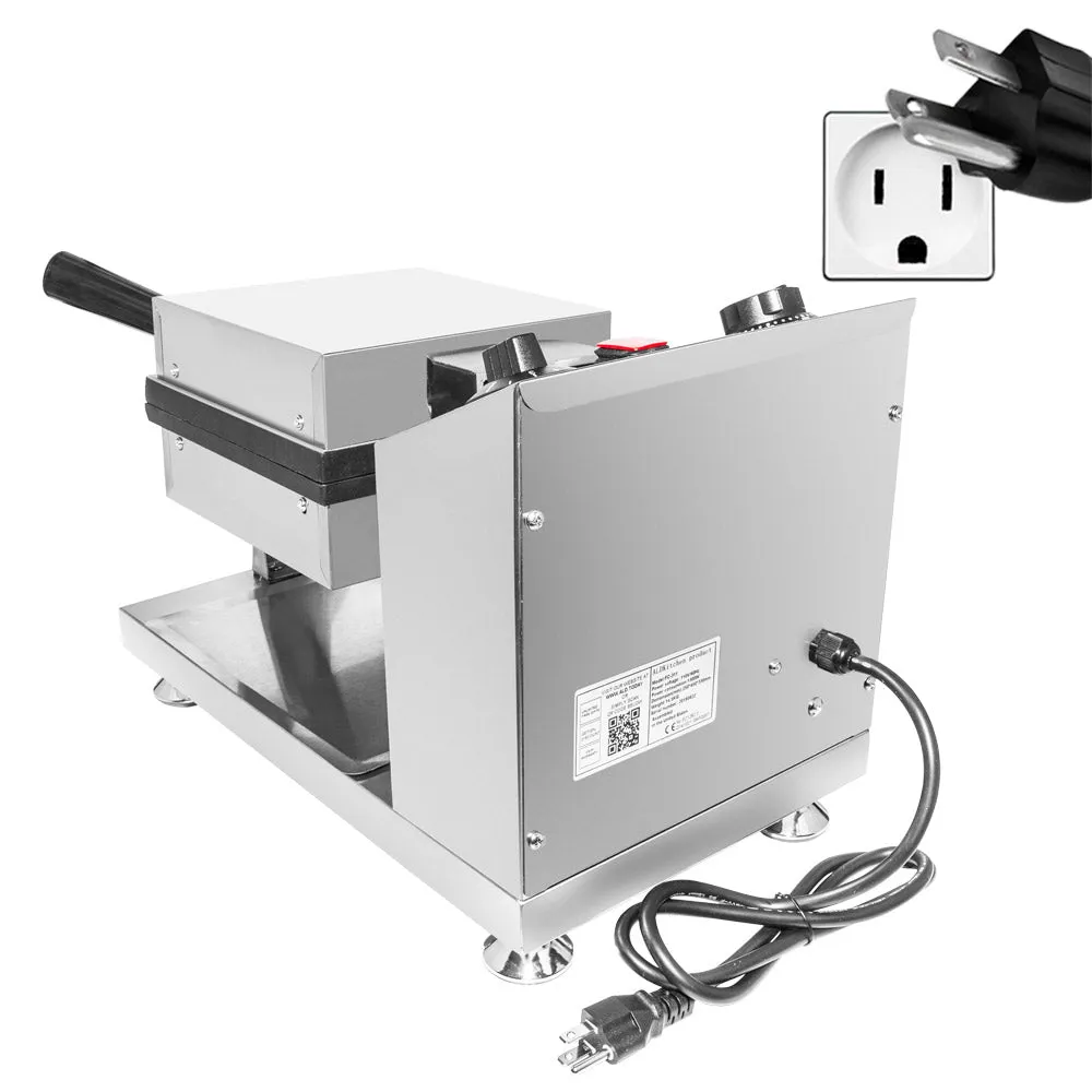 A-BW311 Bubble Waffle Maker Machine | Square-Shaped Bubble Waffle Iron | Improved Thermostat | Manual | Nonstick