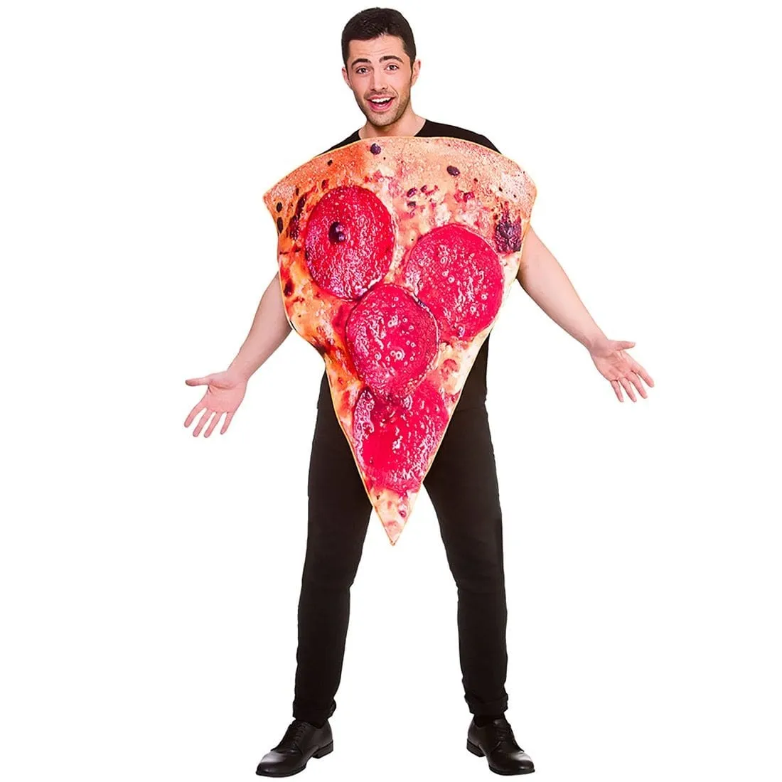 Adults Funny Pizza Slice Food Costume Fancy Dress Party