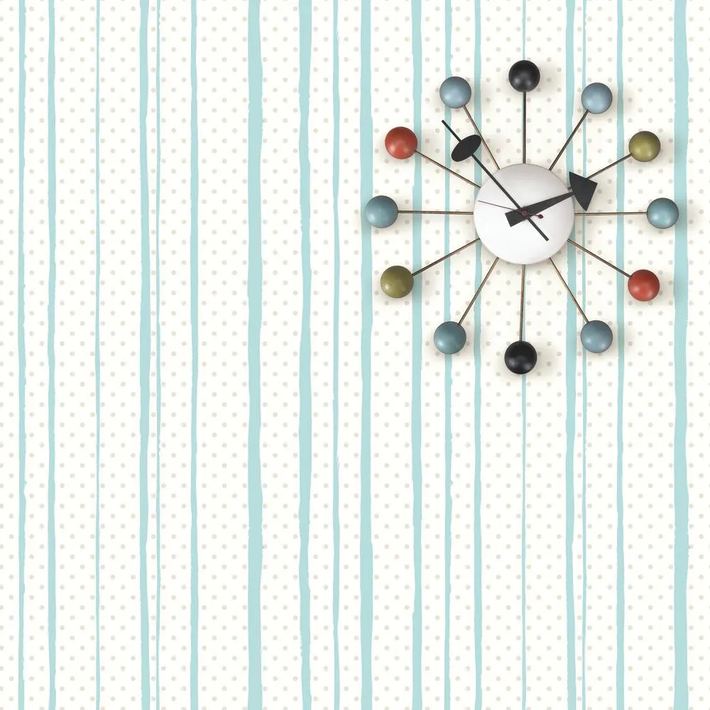 All Mixed Up Peel & Stick Wallpaper in Silver and Teal