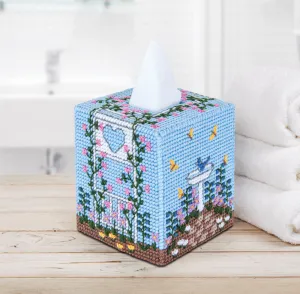 Arbor Tissue Box Cover Plastic Canvas Kit