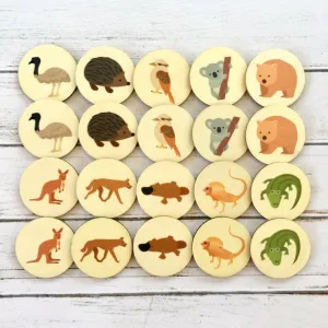 Aussie Animal Memory Match Game || My Little Set