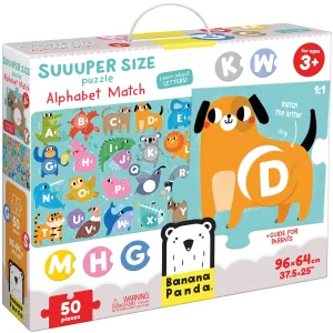 Banana Panda Super Size Alphabet Match Floor Puzzle - 50 pc
