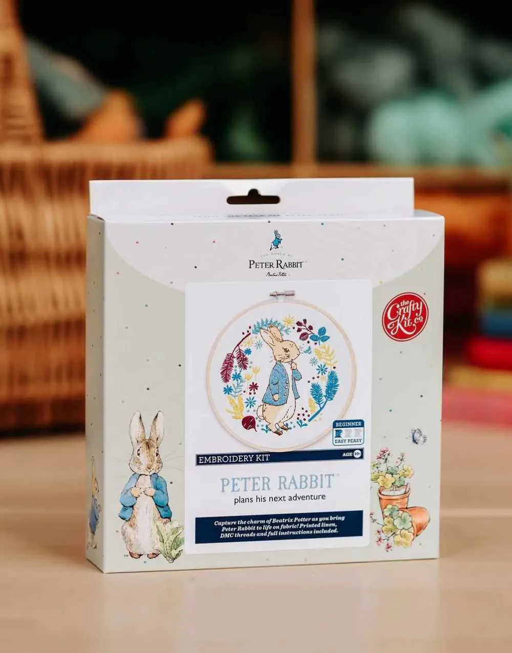Beatrix Potter Peter Rabbit Embroidery Kit, Crafty Kit Company