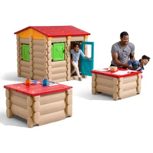 Big Builders Playhouse Tables & More™ 132 Piece Building Set