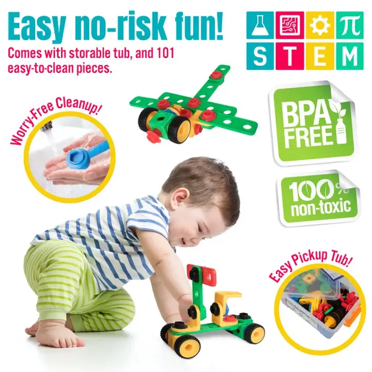Boltz 101pc Stem Learning Building Toy