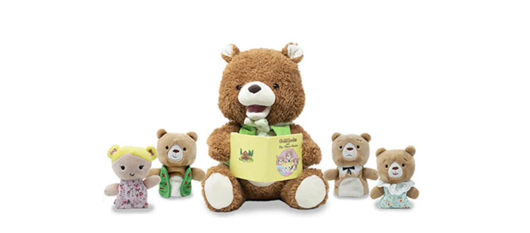 Bradford the Storytelling Bear (with finger puppet friends)