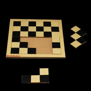 Braille Puzzle Board Game (Hand Painted Wooden Board)