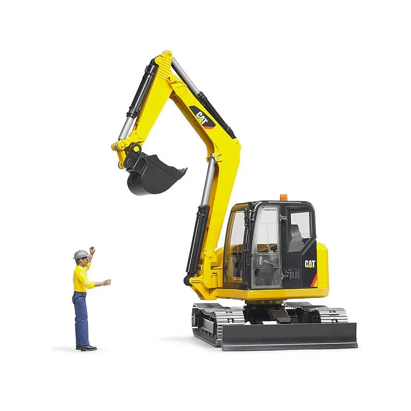 Bruder 02467 CAT Mini Excavator w/ Worker