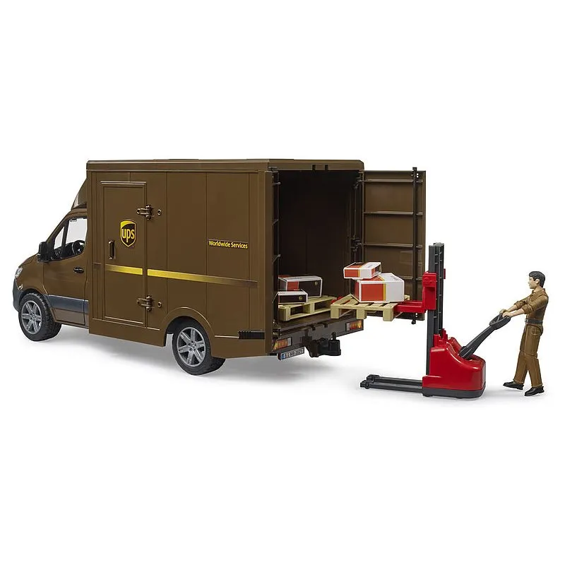 Bruder 02678 MB Sprinter UPS w/ Driver and Accessories