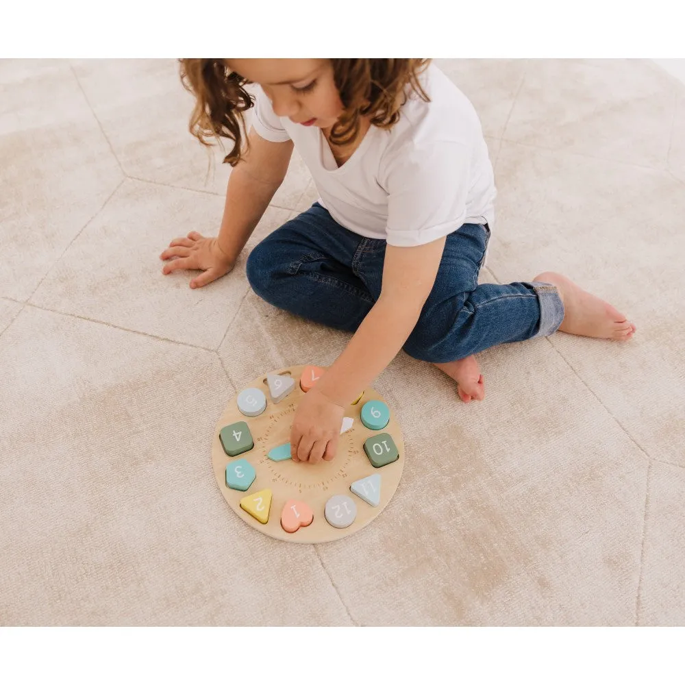 Bubble Wooden Learning Clock