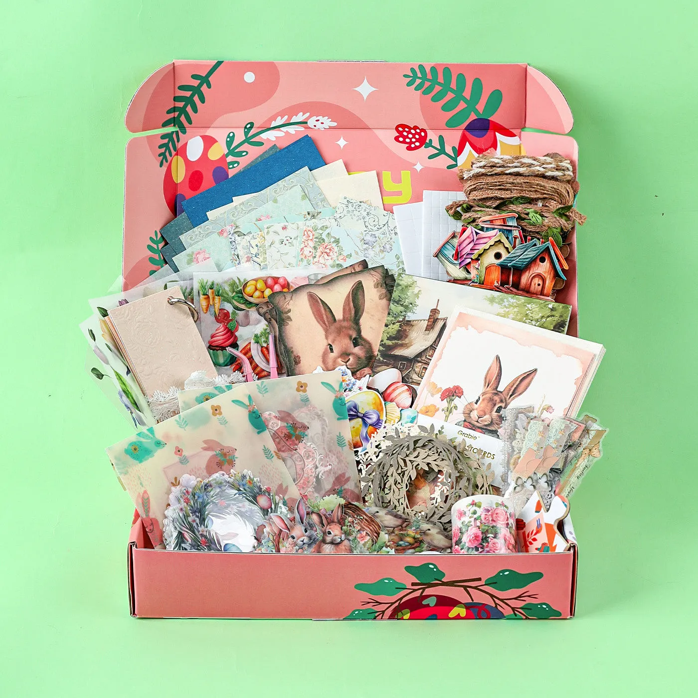 Bunny-Themed Grabie Scrapbook Club Box