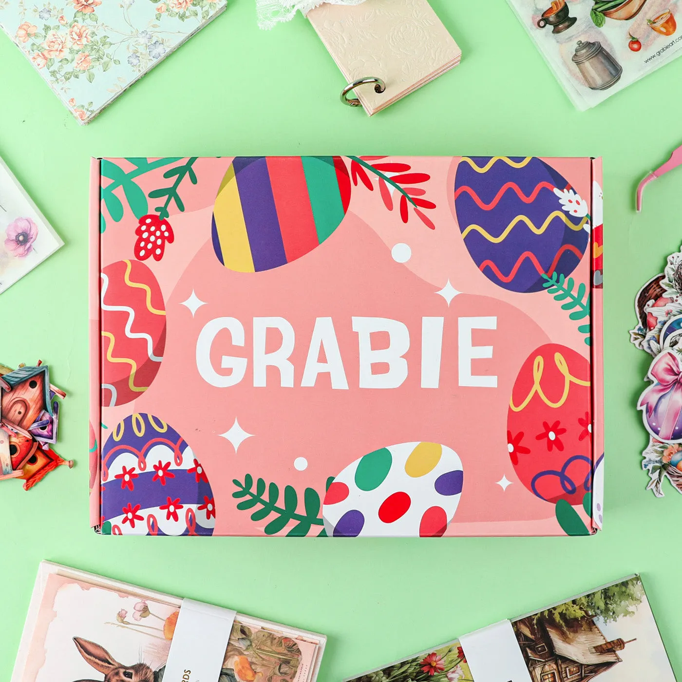 Bunny-Themed Grabie Scrapbook Club Box