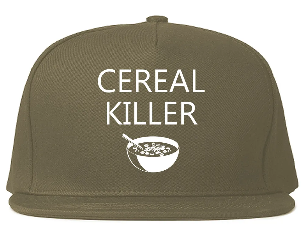 Cereal Killer Funny Halloween Mens Snapback Hat