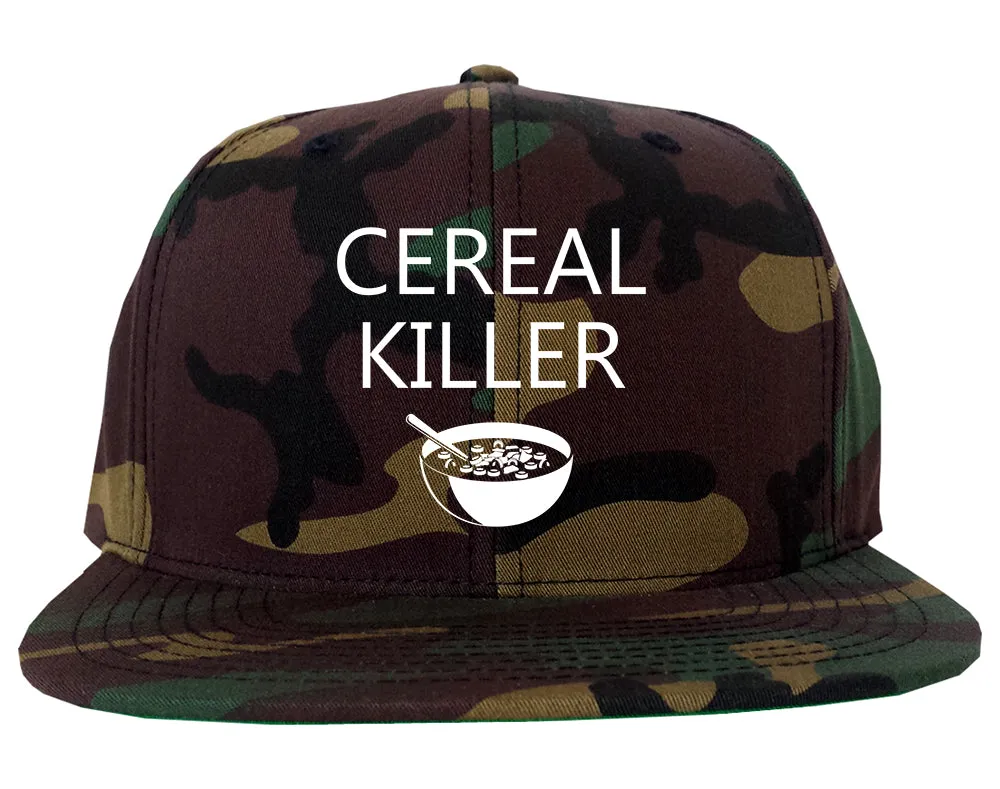 Cereal Killer Funny Halloween Mens Snapback Hat