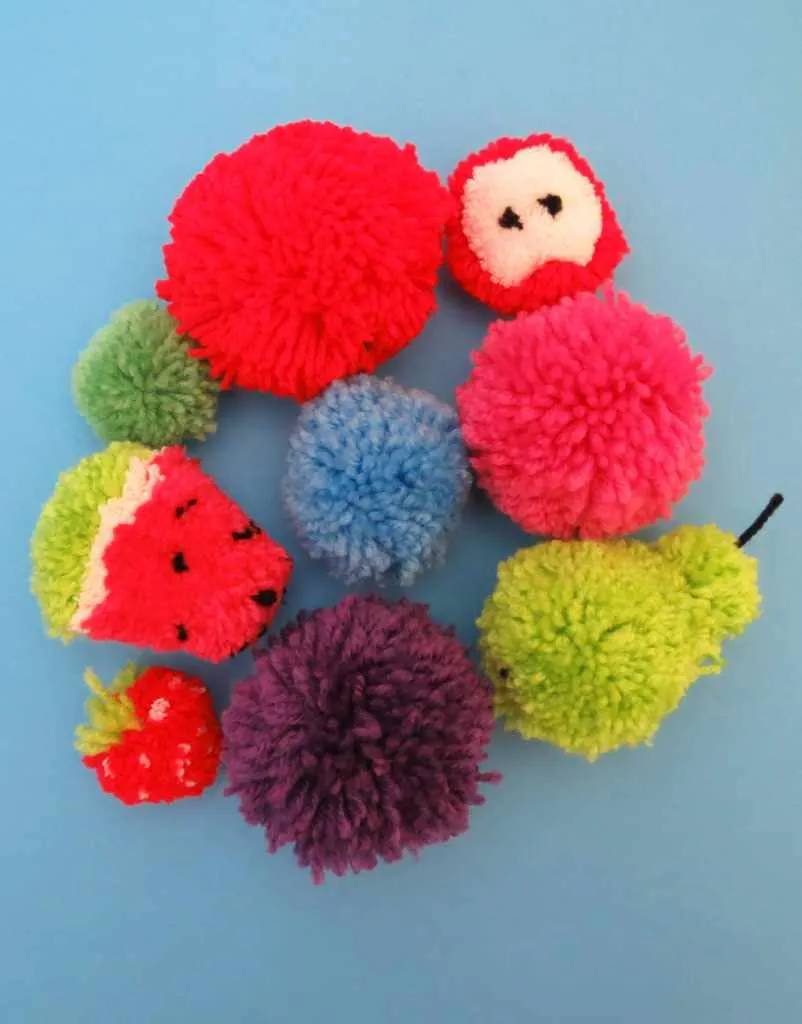 Children's Pom Pom Making Suitcase Kit, Buttonbag