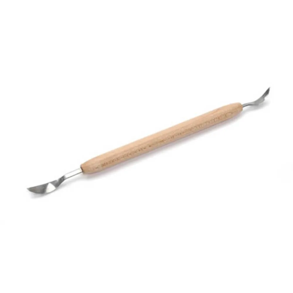 Clay and Ceramics Cleaning Tool Double End Wood Handle