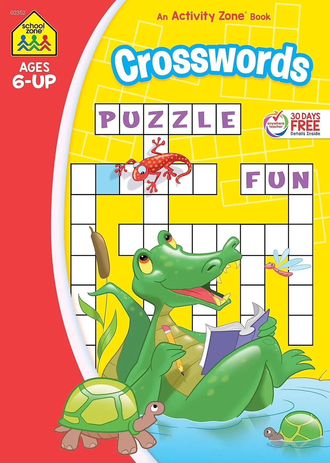 Crosswords Workbook - Ages 6 , Word Puzzles, Vocabulary, Spelling, and More