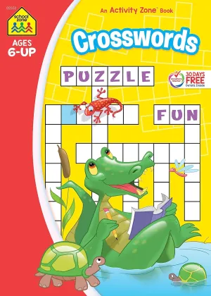 Crosswords Workbook - Ages 6 , Word Puzzles, Vocabulary, Spelling, and More