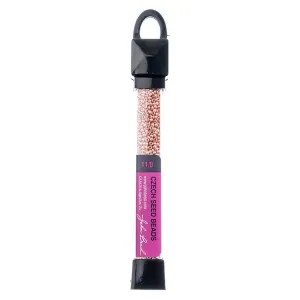 Czech Seed Beads 24g, Opaque Pink Metallic