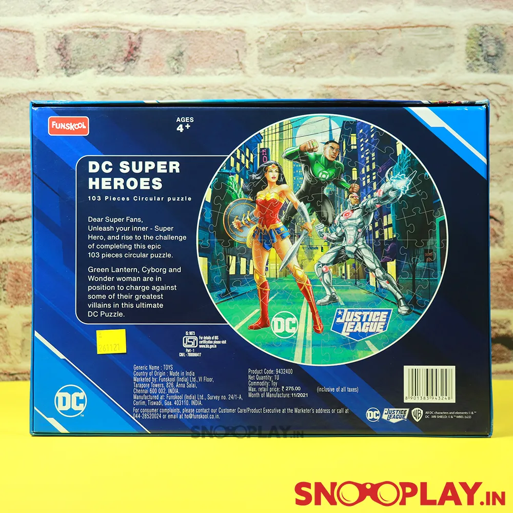 DC Super Heroes Jigsaw Puzzle (103 Pieces) - Green Lantern, Cyborg & Wonder Woman