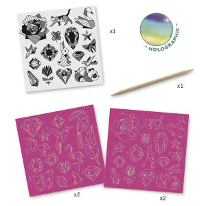 Diamond Scratch Stickers
