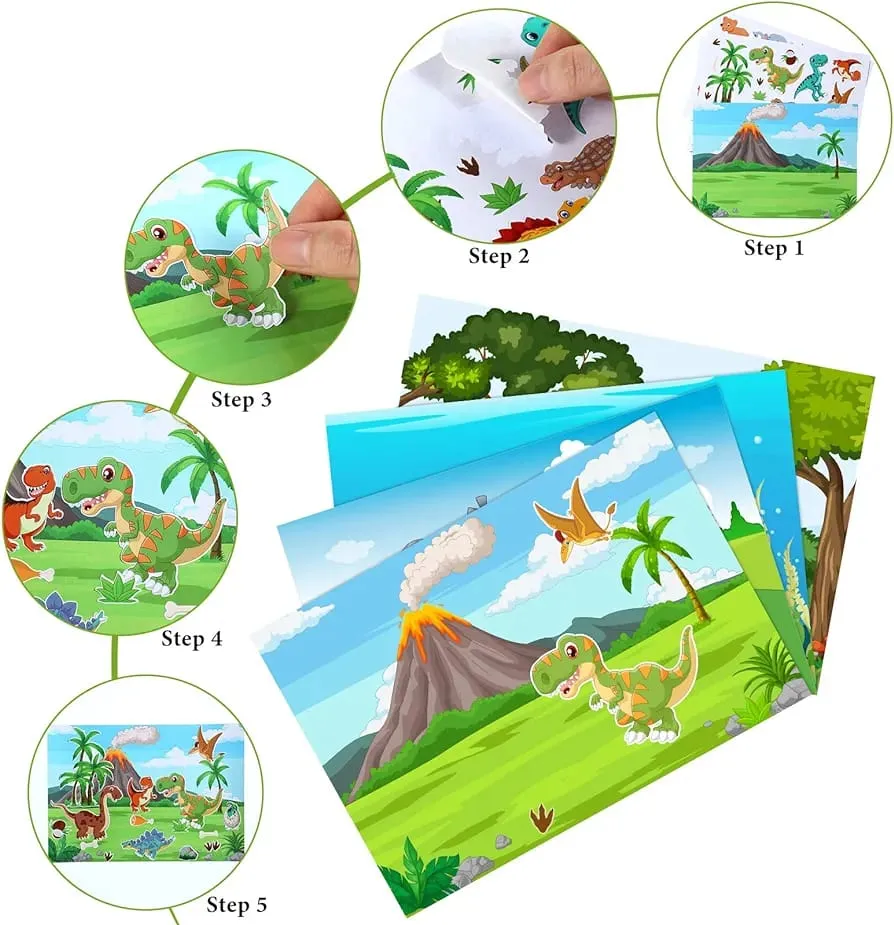DIY 3in1 Reusable Sticker Art Scenes - Unicorn