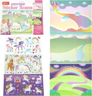 DIY 3in1 Reusable Sticker Art Scenes - Unicorn
