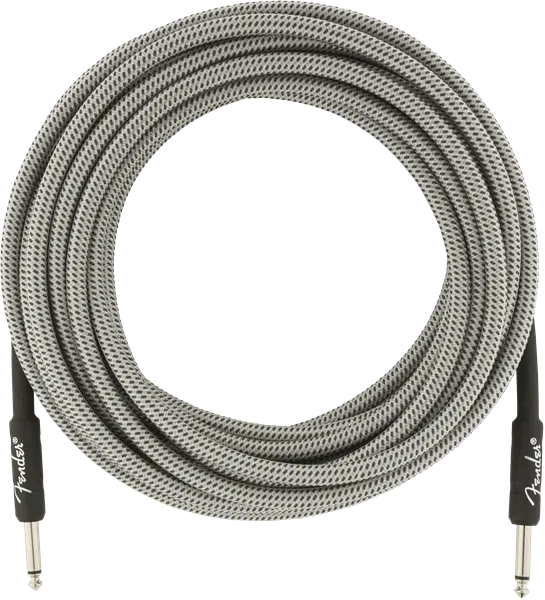 Fender Professional Series Instrument Cable, 25', White Tweed