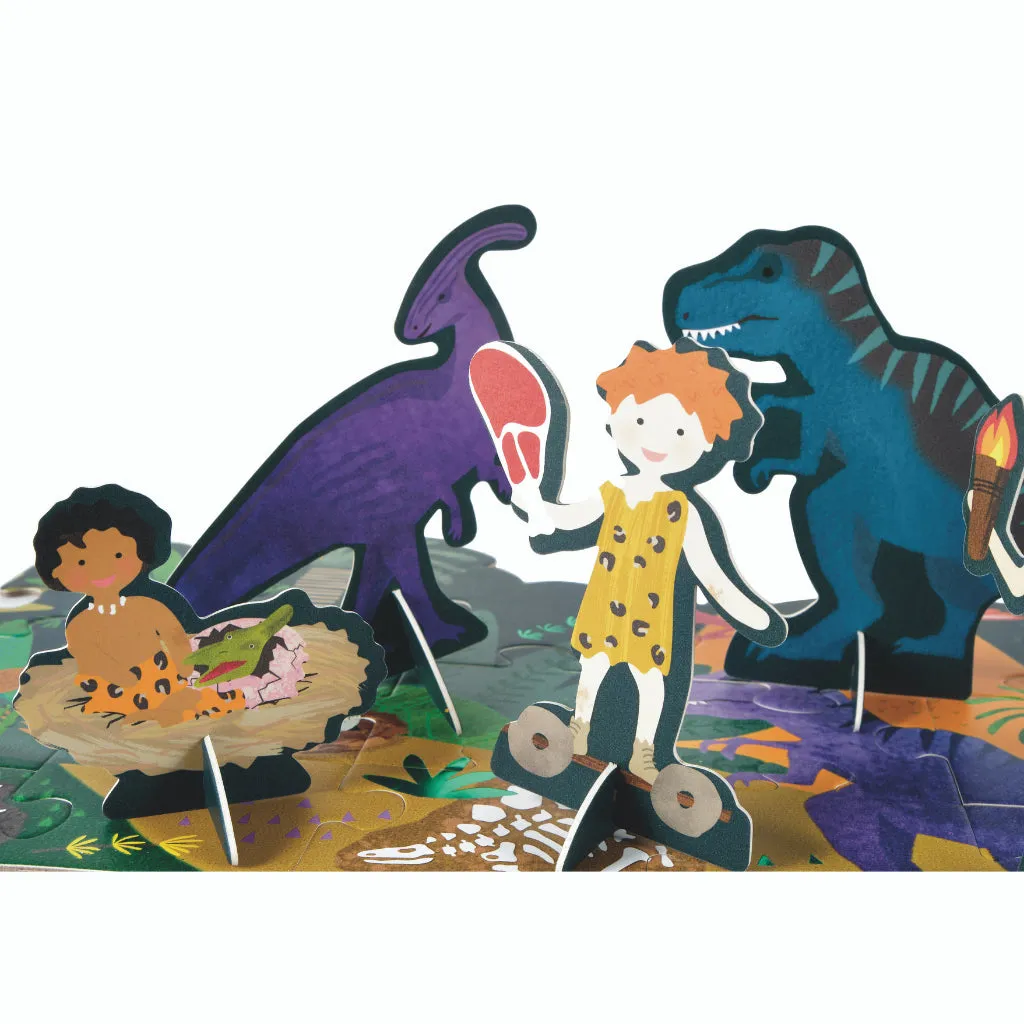 Floss & Rock 60pc Giant Floor Puzzle with Pop Out Pieces - Dinosaur