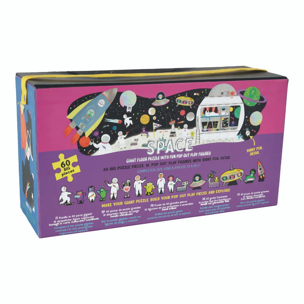 Floss & Rock 60pc Giant Floor Puzzle with Pop Out Pieces - Space