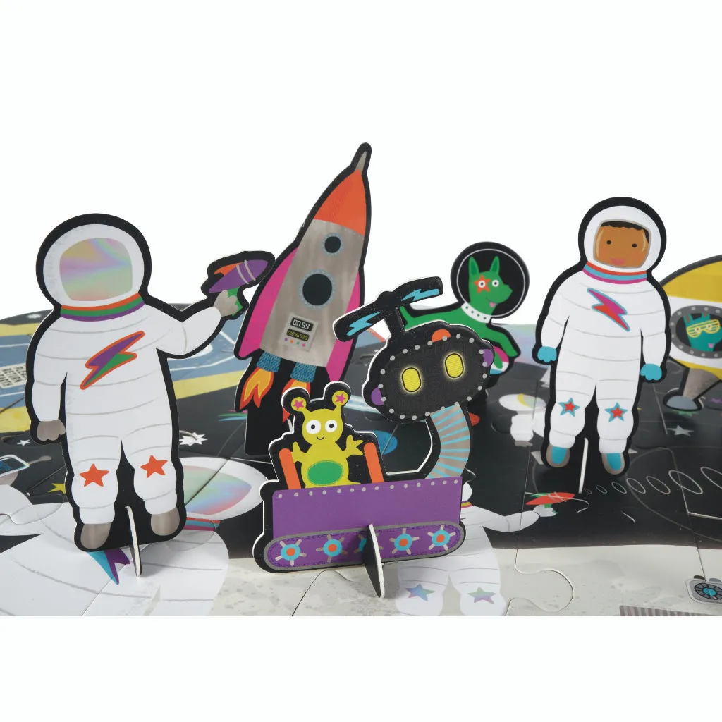 Floss & Rock 60pc Giant Floor Puzzle with Pop Out Pieces - Space