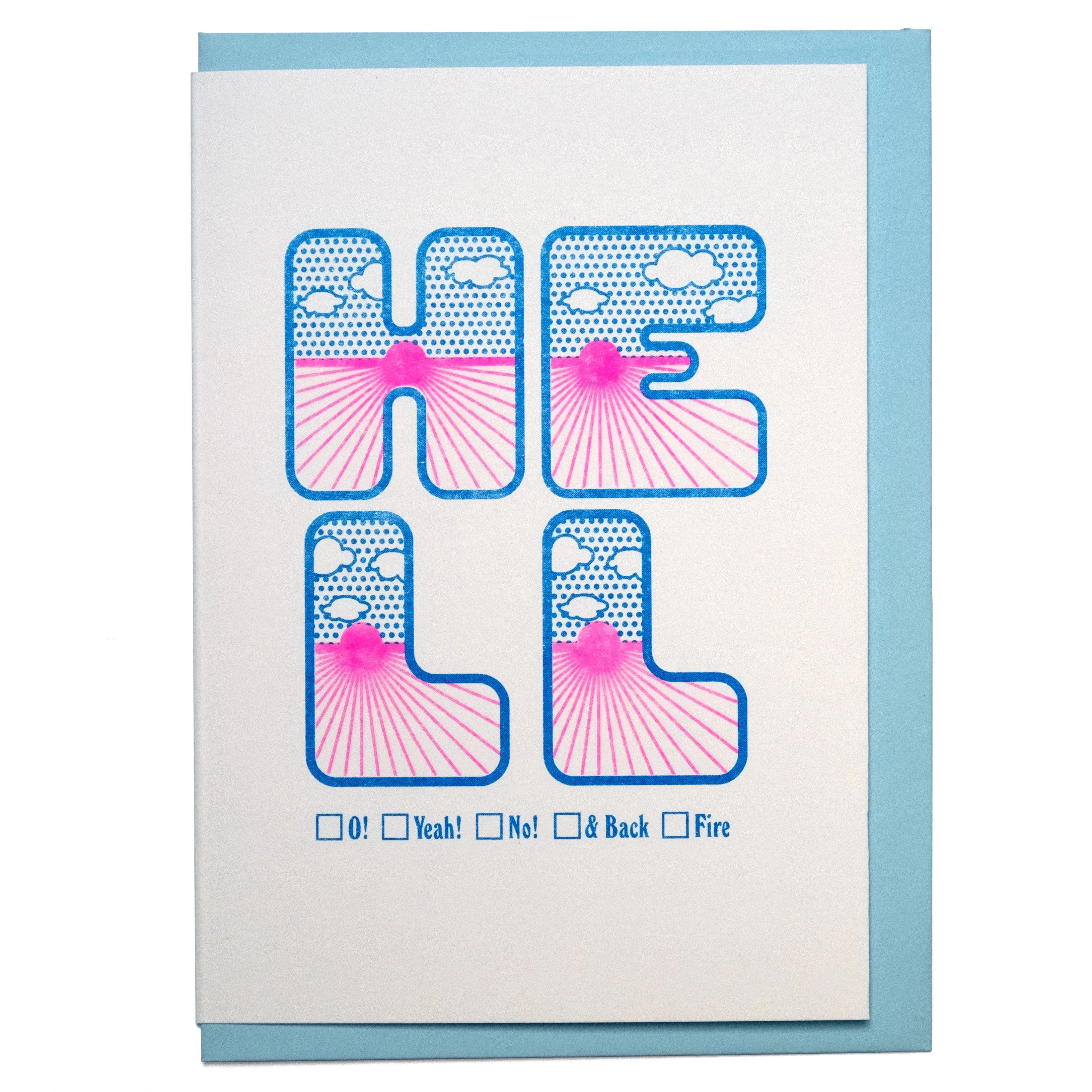 Four Letter Word Card - Hell
