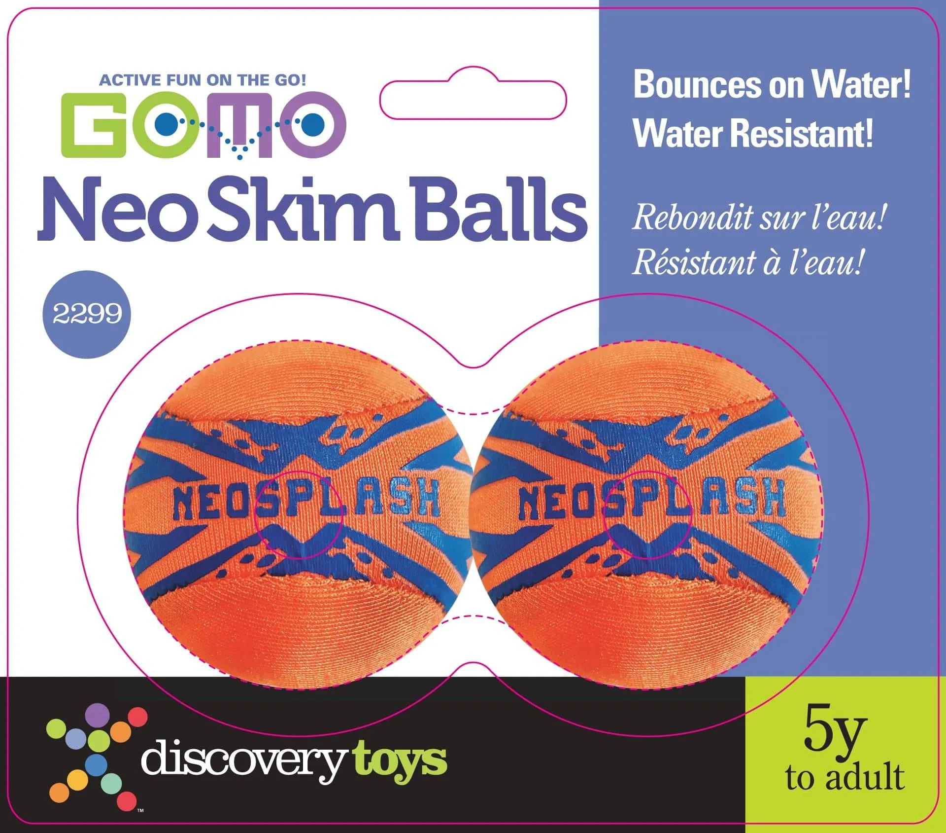 GO-MO NEO SKIM BALLS Water Skipping Outdoor Toy