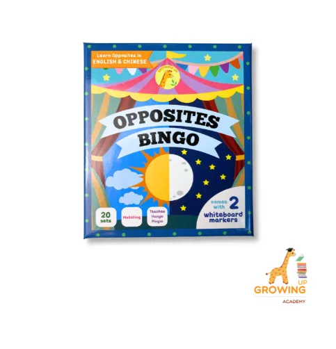 Growing Up Academy Educational Card Game – Opposite Bingo