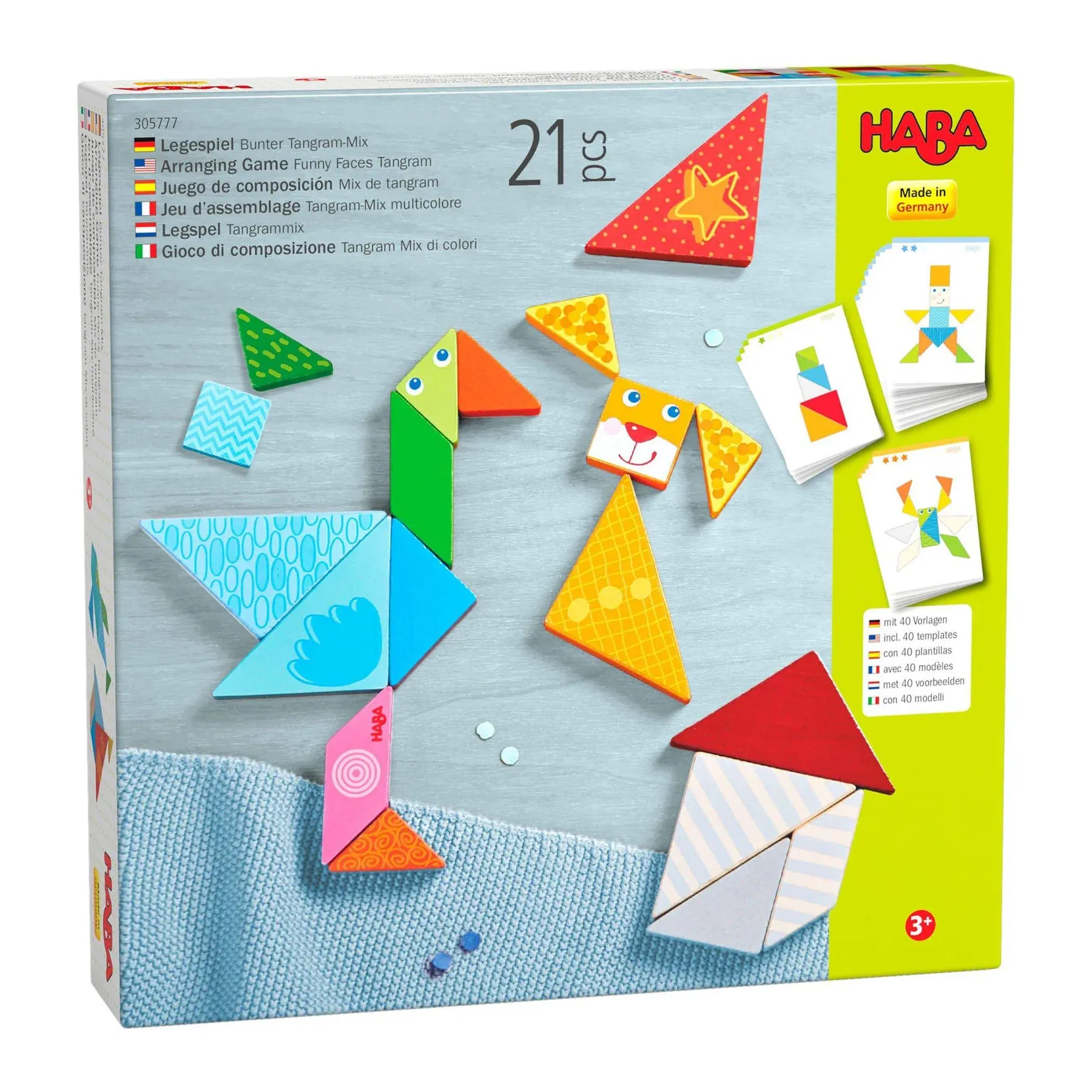Haba Arranging Game Funny Faces Tangram
