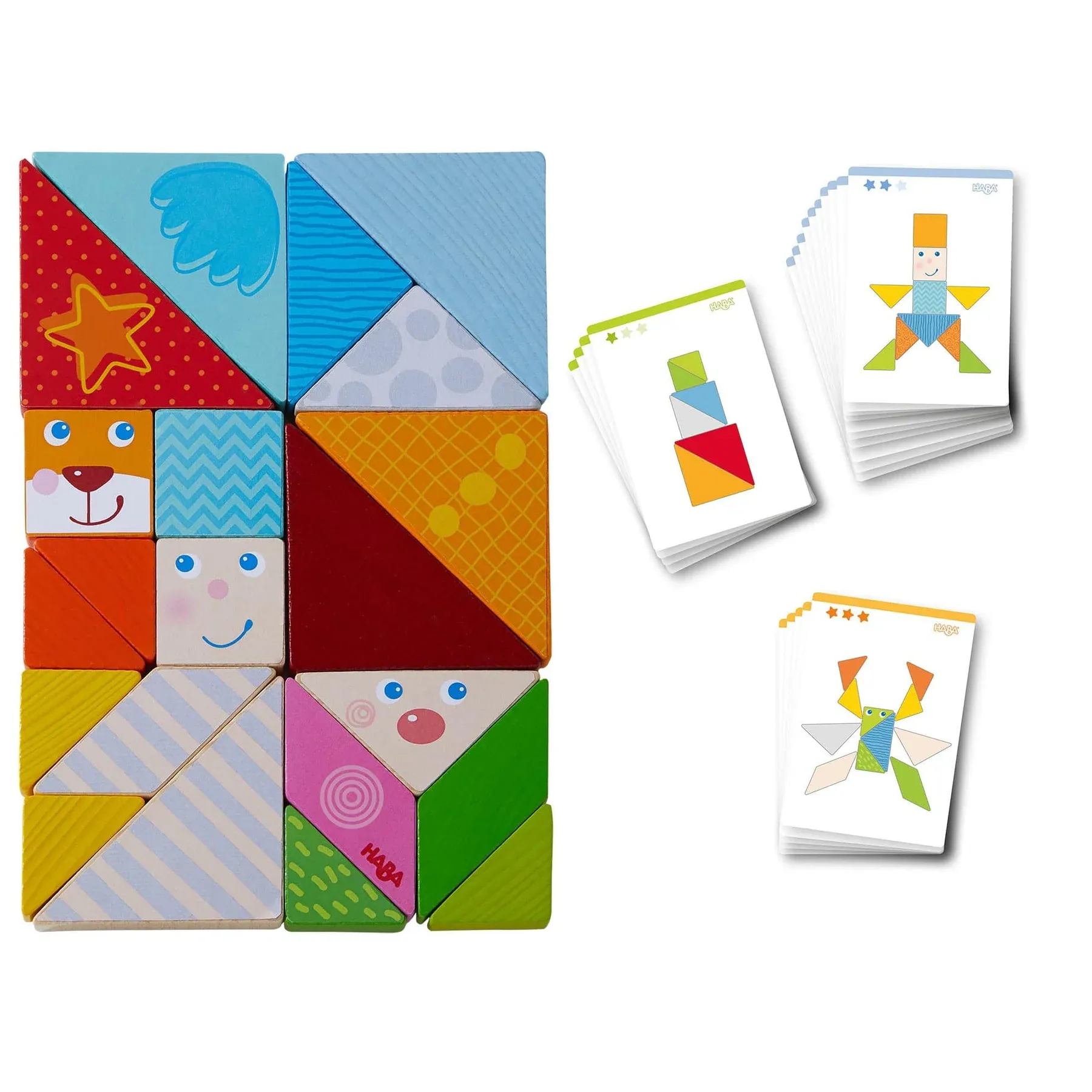 Haba Arranging Game Funny Faces Tangram