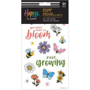 Happy Planner Sticker Sheets 5/Sheets All The Things Icons, 91 Pieces*