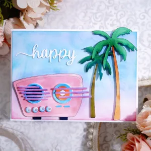 Happy Summertime with Coconut Tree Laser Cutting File