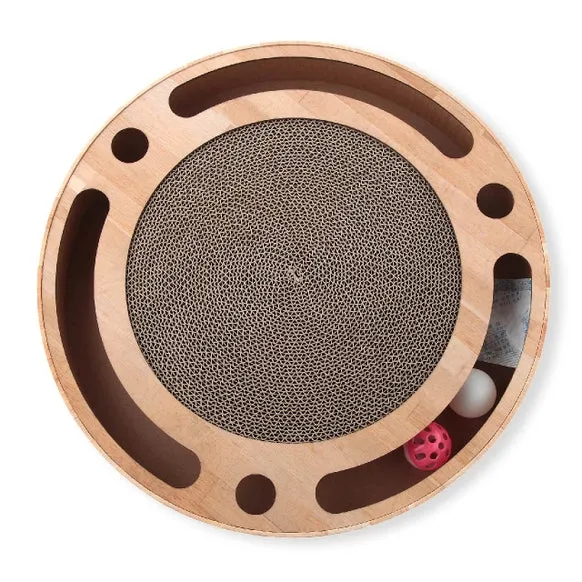 Interactive Cat Track Ball Scratcher