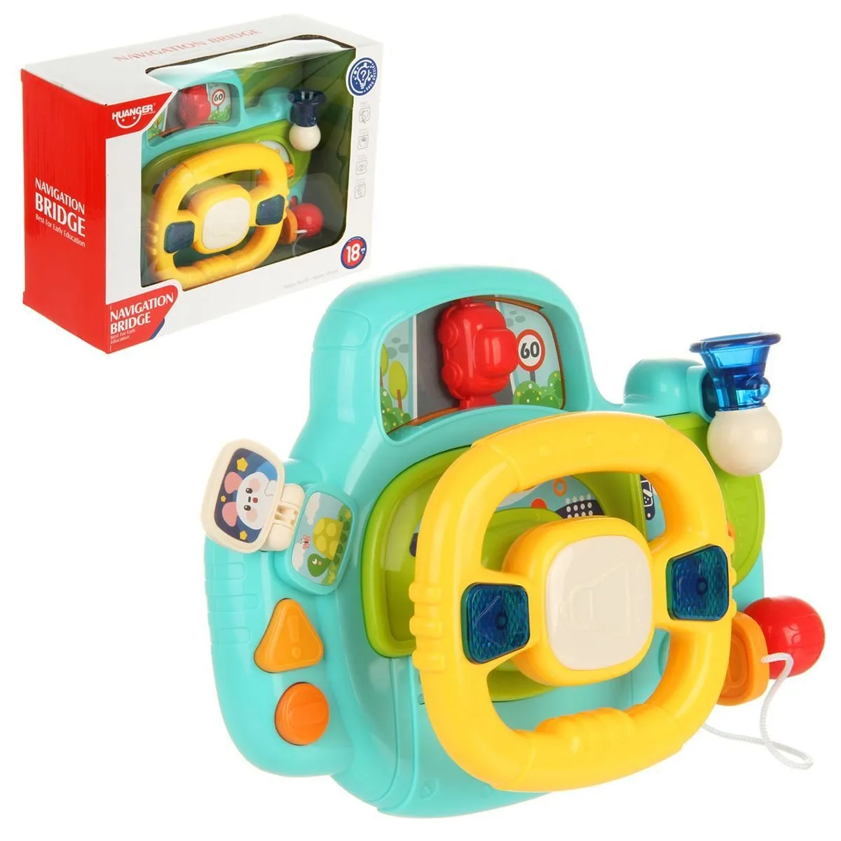 Interactive Steering Wheel Navigation Bridge Play Set - 541