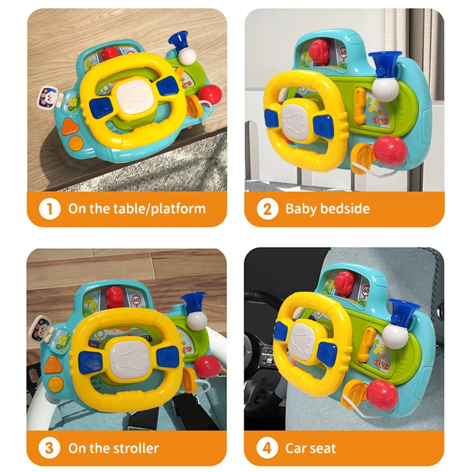 Interactive Steering Wheel Navigation Bridge Play Set - 541