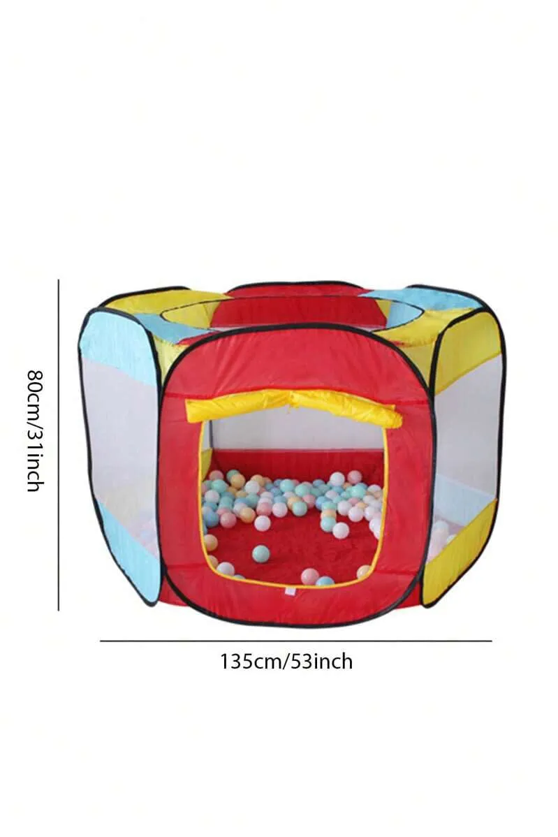 Kid's Six-Sided Black Border Playhouse Tent