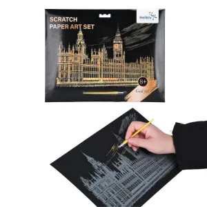Magic Scratch Off Notebook - 83"X117"X004" Black Scratch Off Paper For Kids