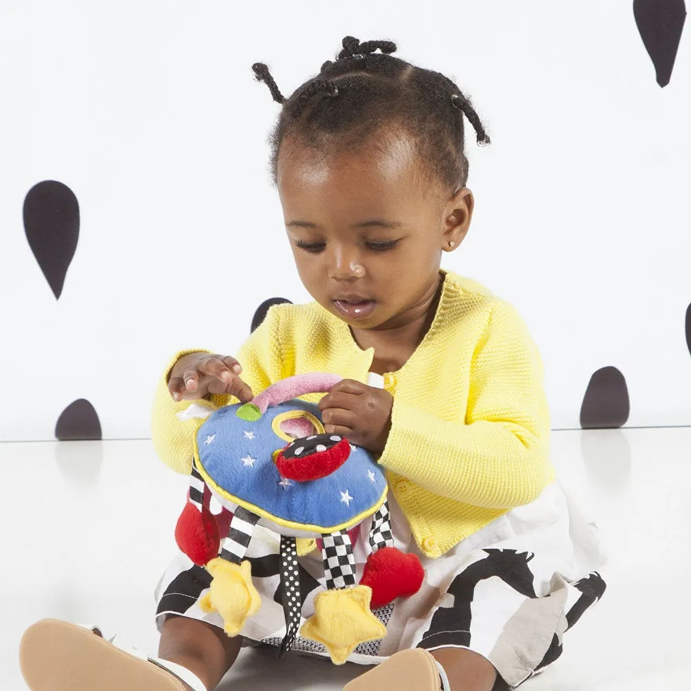 Manhattan Toy Company Baby Whoozit 6 Inch Stroller and Travel Activity Toy