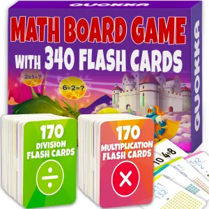 Math Games for Kids  | 340 Multiplication Division Flashcards