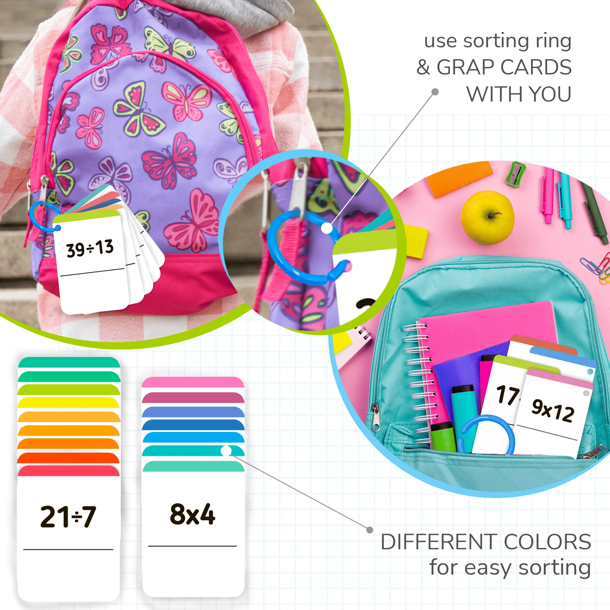 Math Games for Kids  | 340 Multiplication Division Flashcards